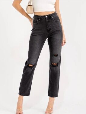 Distressed Denim Pant